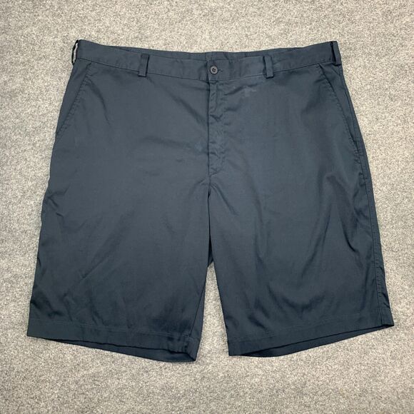 Nike Golf Short Mens 40 Navy Tech Chino Flat Front Dri Fit Stretch Moisture Wick - Picture 2 of 15